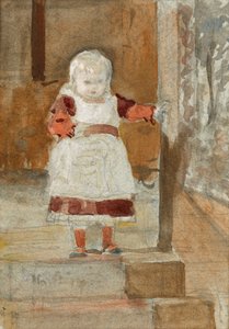 Estudo para um retrato de Frederica, c.1878 (wc no papel)